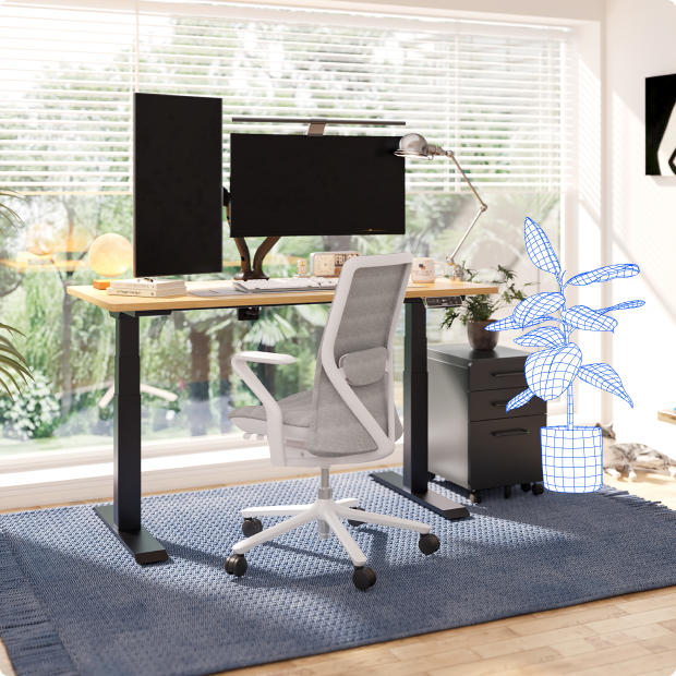 【送料込み】FLEXISPOT E7W+IKEA KARLBY デスクセット以下4点セットで販売します