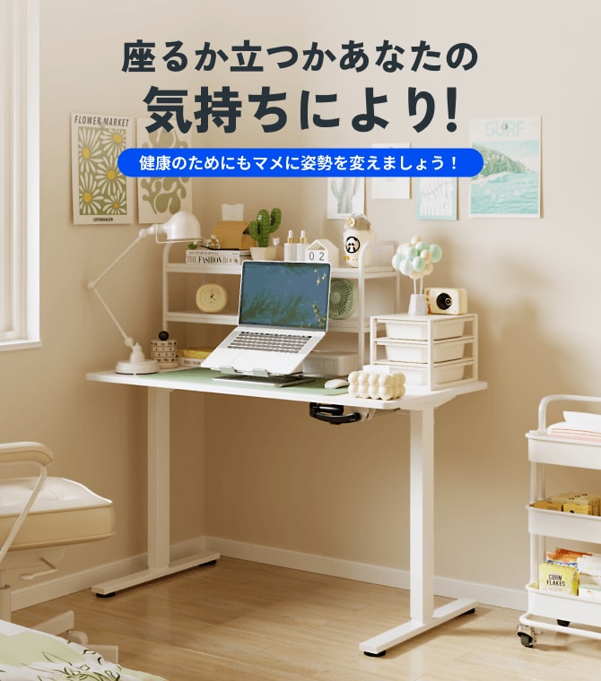 FLEXISPOT SD1 電動昇降式デスク 100x60cm キャスター付き 電動昇降式デスク・SD1 | FlexiSpot 公式ストア