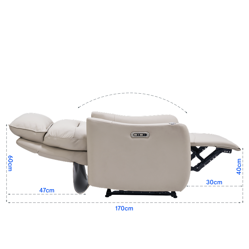 FLEXISPOT 電動リクライニングソファLune Pro ¥99,800 FlexiSpot リクライニングチェア 電動 本革 Lune Pro 電動ソファ