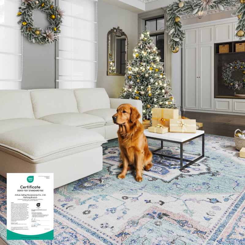 Washable Rug ミントブルー | FlexiSpot 公式ストア